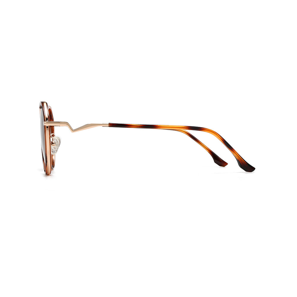 Gradient Lens Round Sunglasses