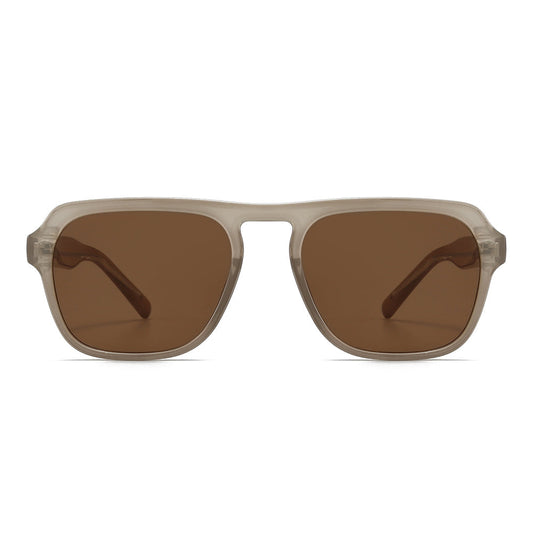 Acetate Aviator Tinted Sunglasses