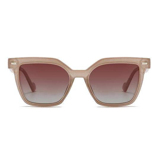 Wide Thick Square Tinted Sunglasses