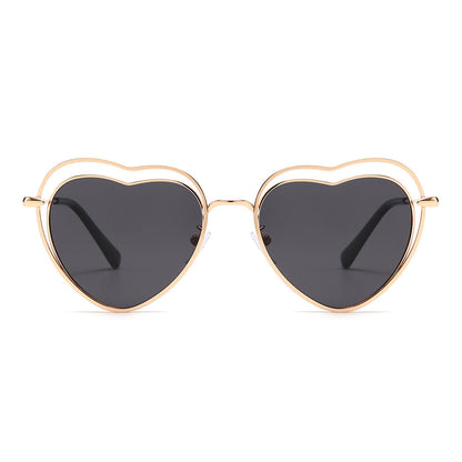 Heart Shape Chic Tinted Sunglasses