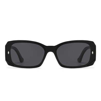 Square Wooden Temples Retro Sunglasses