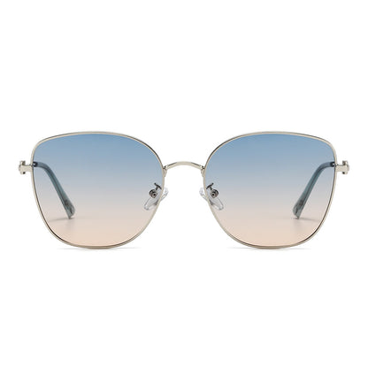 Round Metal-framed sunglasses