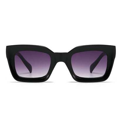 Thick Acetate Trapezoidal Sunglasses