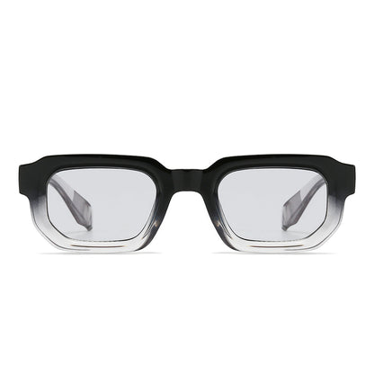 Acetate Rectangle Full-Rim Tinted Sunglasses