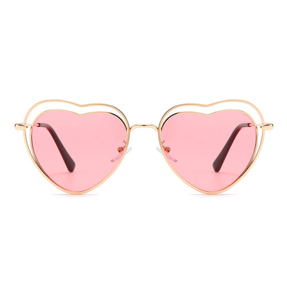 Heart Shape Chic Tinted Sunglasses