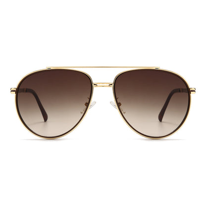 Thin aviator tinted sunglasses