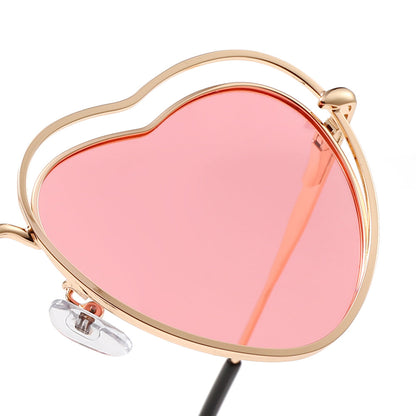 Heart Shape Chic Tinted Sunglasses