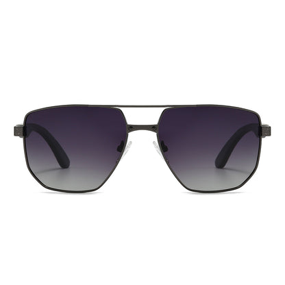 Wood Vintage Aviator Sunglasses