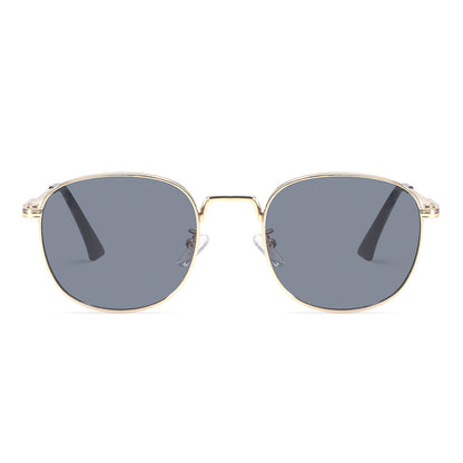 Rose Gold Retro-Vintage Round Tinted Sunglasses