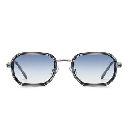 Retro-Vintage Rectangle Geometric Tinted Sunglasses