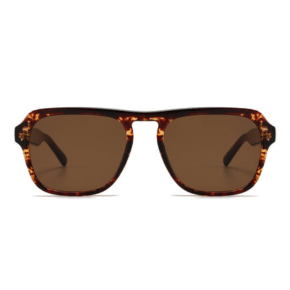 Acetate Aviator Tinted Sunglasses