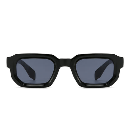 Acetate Rectangle Full-Rim Tinted Sunglasses