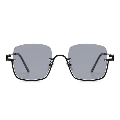 Square Semi-Rimless Tinted Sunglasses