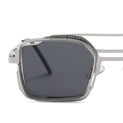 Cyberpunk Polygon Aviator Sunglasses
