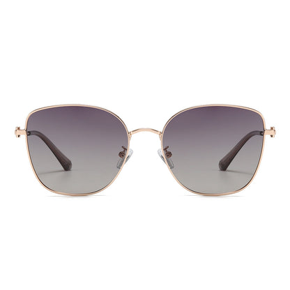 Round Metal-framed sunglasses