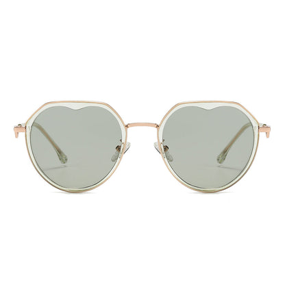 Gradient Lens  Round Sunglasses
