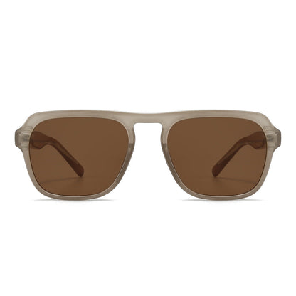 Acetate Aviator Tinted Sunglasses