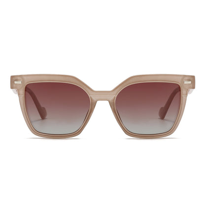 Wide Thick Square Tinted Sunglasses