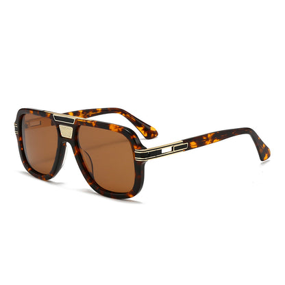 Stylish Aviator Acetate Sunglasses